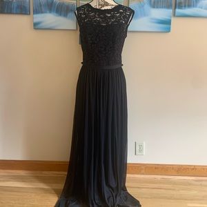 David’s Bridal Black Lace Gown
